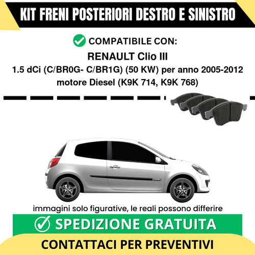 Pastiglie freno posteriori - freno,