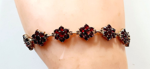 Bracciale argento pietre - bracciale,