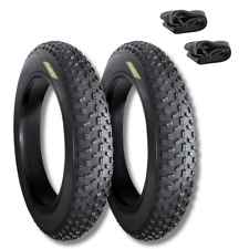 2 COPERTONI 20X4.00 + CAMERE PNEUMATICI X FAT BIKE E-BIKE BICI RUOTE 20" GOMME