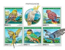 Francobolli Pappagalli MNH