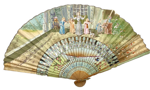 Antico ventilatore spagnolo - antico,