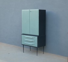 Mobile credenza laccata Shabby Chic con ante e cassetti, modernariato anni '60!