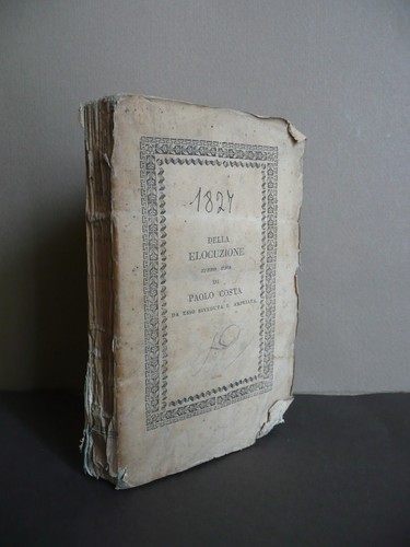 Della elocuzione libro uno - della,