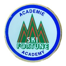 Spilla da bavero rotonda Ski