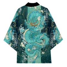 Uomo Giapponese Kimono Dragon