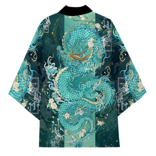 Uomo giapponese kimono - kimono, dragon