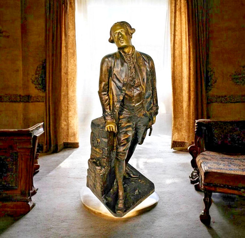 Scultura bronzo a - di, a.moreau