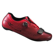 SCARPE SHIMANO RC 7 ROSSE, TG 42 , SUOLA CARBON.