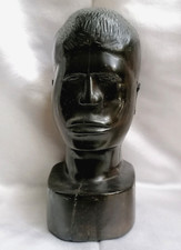 ANTICA TESTA VIRILE IN EBANO