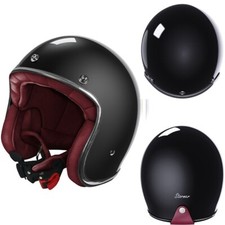 CASCO JET MOTO CAFE RACER