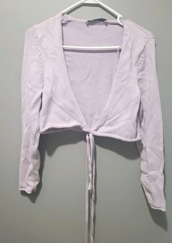 Cardigan corto avvolgente