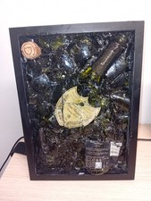 Quadro in resina con bottiglia