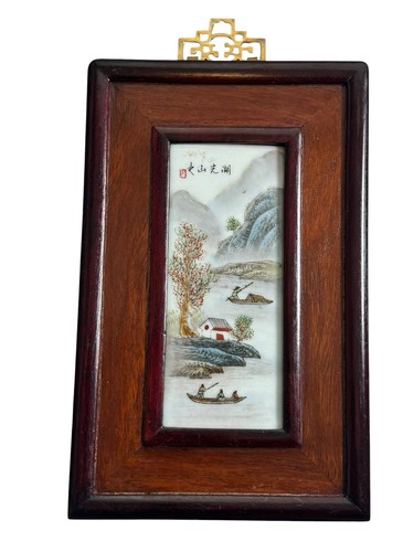 Vintage chinese ceramic tile - chinese,