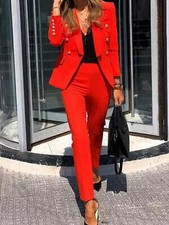 Tailleur Donna Rosso Elegante