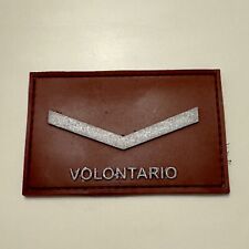Patch Toppa Grado VIGILE DEL FUOCO Volontario in PVC con Velcro