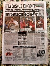 Gazzetta dello Sport 3 dicembre 12 2001 INTER RECOBA VIERI ROMA SHEVCHENKO FUSER