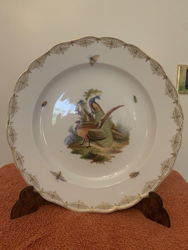Piatto meissen dipinto mano - , a