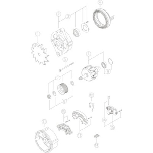 Generatore trifase mahle - mahle, mg