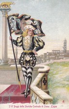 CARTOLINA DI SIENA ,I 17 PAGGI