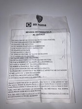AS ROMA revoca de parentela Laziale Calcio Curva Sud Fedayn Tifosi Ultras Lazio