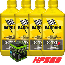 KIT/TAGLIANDO MV/AGUSTA BRUTALE/675 2012/2016 OLIO BARDAHL XT4-S 5W40 + FILTRO