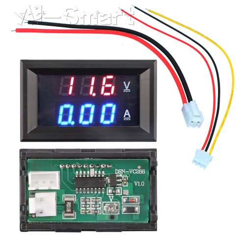 Voltmetro 100v 10a - dc,