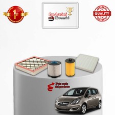 KIT TAGLIANDO 4 FILTRI OPEL MERIVA B 1.6 CDTI 81KW 110CV DAL 2014 ->