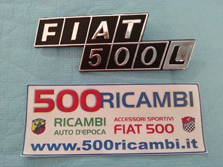Fiat 500 r - 500, scritta