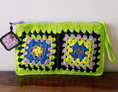 Pochette uncinetto granny - pochette,