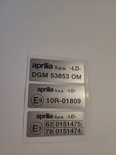 Adesivi telaio aprilia - adesivi,