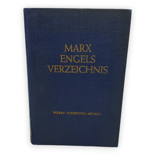 Marx engels verzeichnis werke - marx,