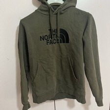 THE NORTH FACE - Felpa verde militar scuro uomo con cappuccio e ricamo logo nero
