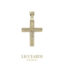 Ciondolo uomo croce oro