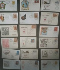 Lotto Buste FDC e Cartoline Italia Primo giorno 1963-69 Giornata del Francobollo