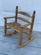Sedia a dondolo vintage