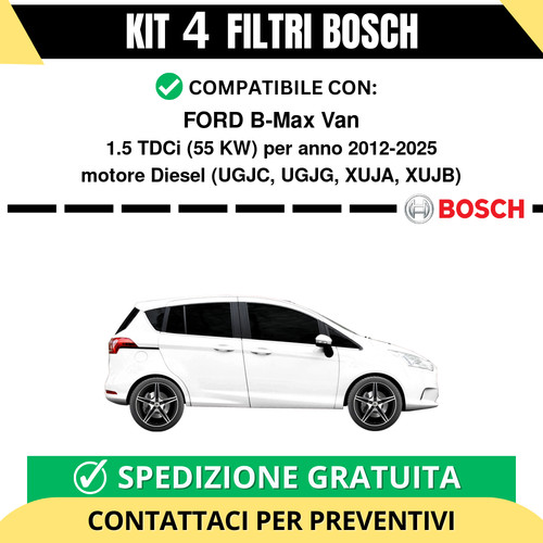 Kit bosch filtri tagliando - kit,