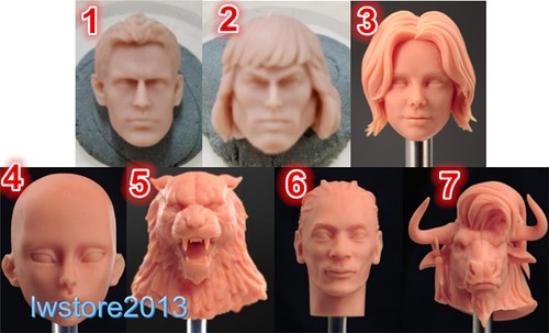 Scultura testa uomo ragazza