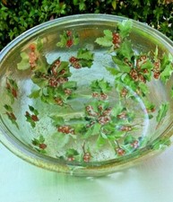 Vassoio di vetro porta frutta o svuotatasche fatto con Decoupage a mano