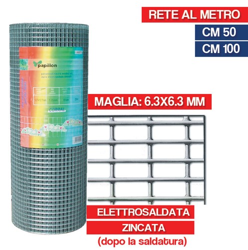 Rete metallica zincata - rete,