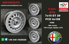 4 Cerchi lega Alfa Romeo 105