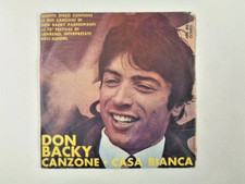 DON BACKY Canzone - Casa bianca 45 giri