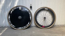 HED disc wheel 28 + front wheel 26 in VGC time trial vintage