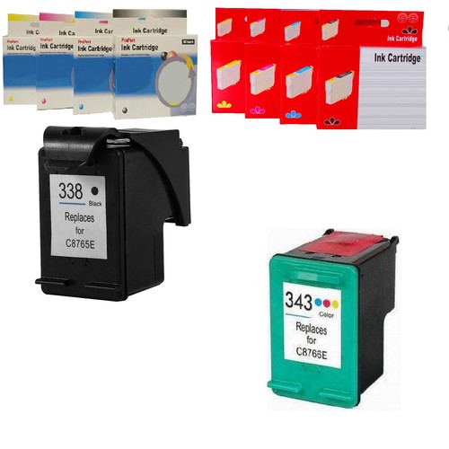 338 343 cartucce - hp, +