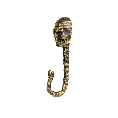 Gancio parete ottone - da, in