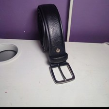 Cintura Uomo In Pelle RB Tg 110 Cm Fibbia In Argento