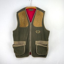 Gilet da tiro in pile ghirlande uomo XL verde caccia sport argilla skeet gilet
