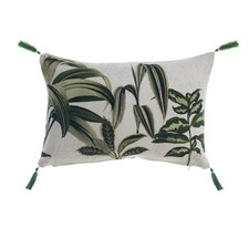 Blanc Mariclò Collezione Tropicana Cuscino stampato con nappe 30 x 45 cm