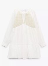 ZARA MINI ABITO BIANCO NUOVO A