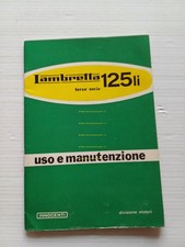 Innocenti Lambretta 125 LI 3a Serie 1963 manuale uso manutenzione originale