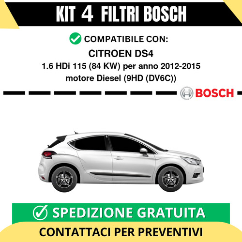 Kit bosch filtri tagliando - kit,